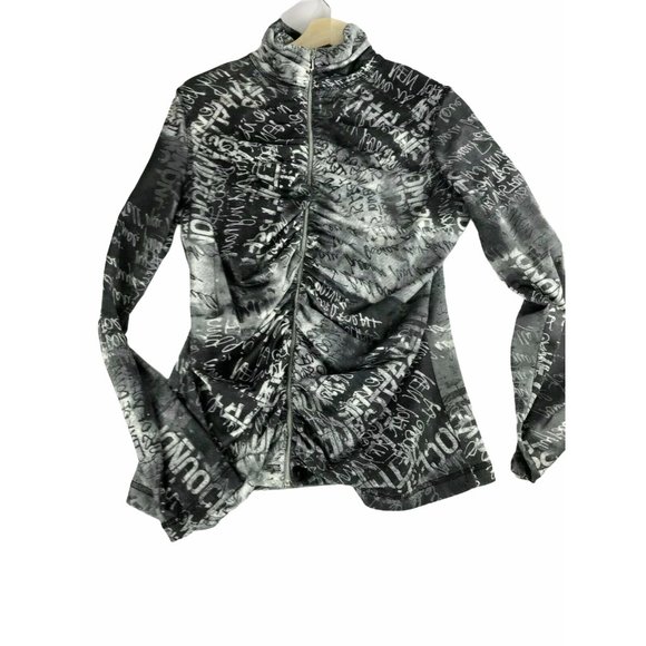 SNOSKINS Micro Fiber Jacket Zip Large Black White - Picture 1 of 2